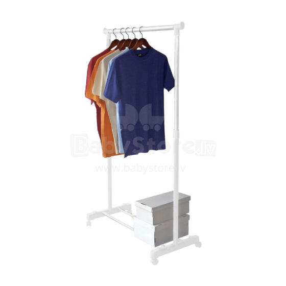 Deluxe riidehoidja valge 88x43x98-175cm valge