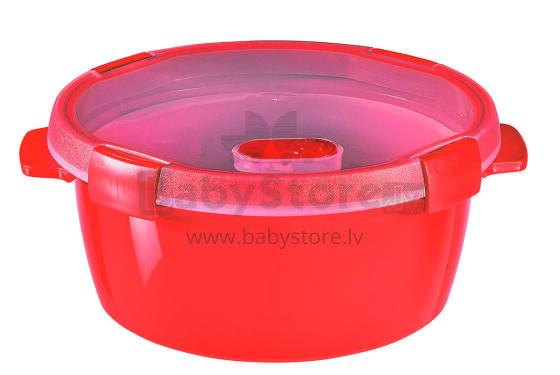 Toidun&otilde;u Steamer Smart Eco Microwave &Oslash;, 22x10 cm, punane, 1.6 l