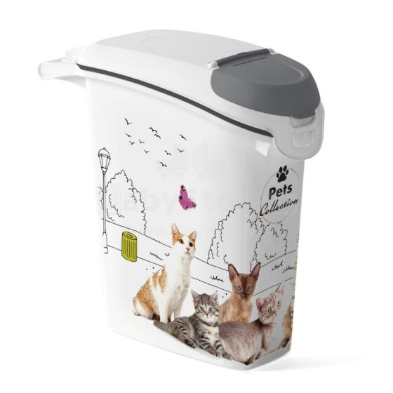 Toidu hoidmise konteiner Pets Life Koerad 10kg 23L 23,2x49,7x50,3cm kassid