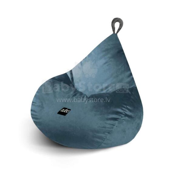 Qubo™ Tiny Drop Indigo Fresh Fit  Art.210252  Kids ergonomical chair pouf, soft & cute