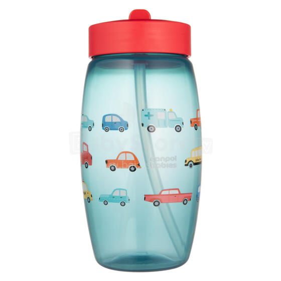 CANPOL BABIES spordipudel kokkuklapitava otsikuga CARS, 400 ml, 56/618_blu