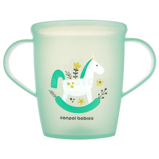 CANPOL BABIES tassi sangadega väikelastele, roheline värv, 250 ml, 2/101_gre