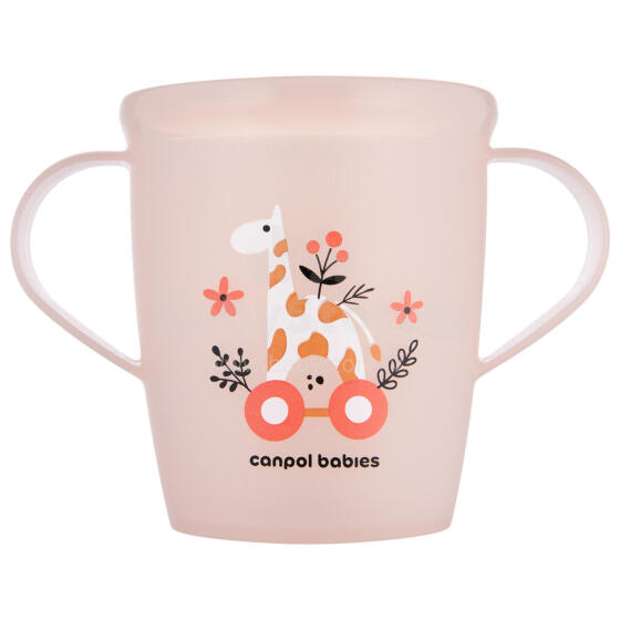 CANPOL BABIES tassi sangadega väikelastele, TOYS, coral, 250 ml, 2/101_pin