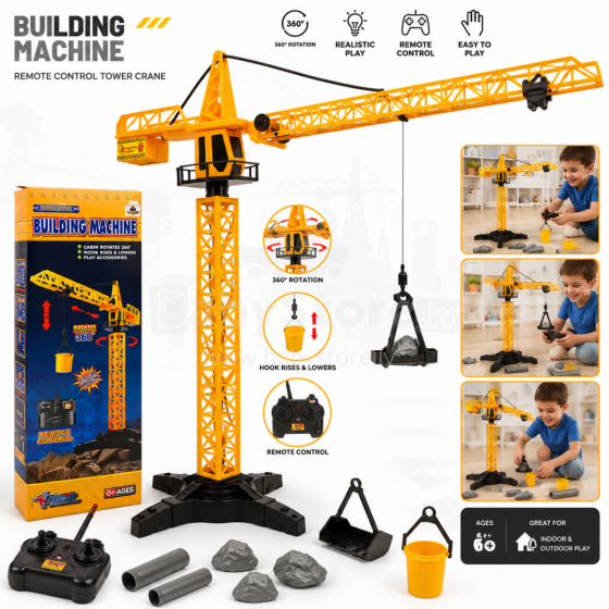 I-Toys Building Machine Art.212549 Raadio teel juhitav tornkraana