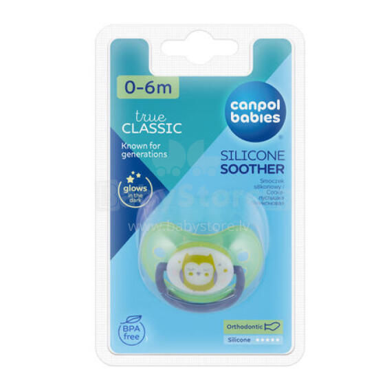 CANPOL BABIES 22/500 Ortodont. sil. lutt 0-6 kuud (1pc) Night Dreams, 22/500_blu