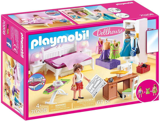 PLAYMOBIL DOLLHOUSE Guļamistaba ar šūšanas stūrīti 70208
