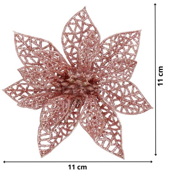 Jõulukaunistus "Poinsettia" Springos CA0724 11x11 cm