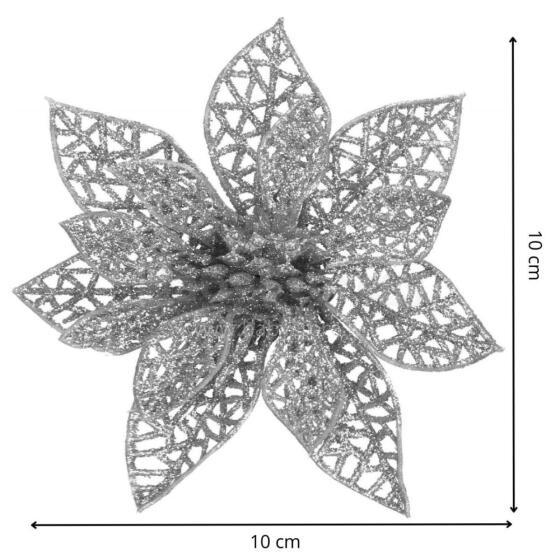 Jõulukaunistus "Poinsettia" Springos CA0726 11x11 cm