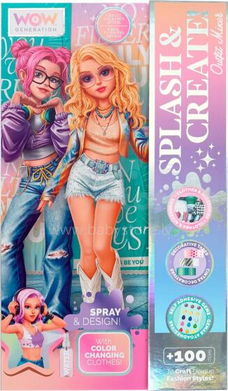 WOW GENERATION moeraamat Splash & Create! Outfit Creative Set, WOW00085
