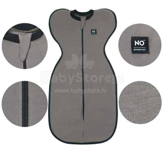 La Bebe™ NO Swaddle Up S Art.224711 Grey