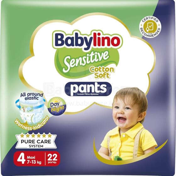 Babylino Sensitive Cotton Soft Nappies Art.226554  Ökoloogilised aluspükste mähkmed