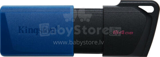 Флеш-накопитель Kingston Kingston 64GB DT EXODIA M USB3.2 GEN 1/(ЧЕРНЫЙ + СИНИЙ) DTXM/64GB