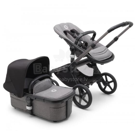 Bugaboo Fox 5 2 in 1 Art.227128 Grey Melange Beebi universaalne jalutuskäru trafo