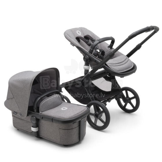 Bugaboo Fox 5 2 in 1 Art.227129 Grey Melange Beebi universaalne jalutuskäru trafo
