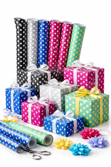 Gift Paper DeLux Spots Art.230326 Kinkepaber 200x70cm