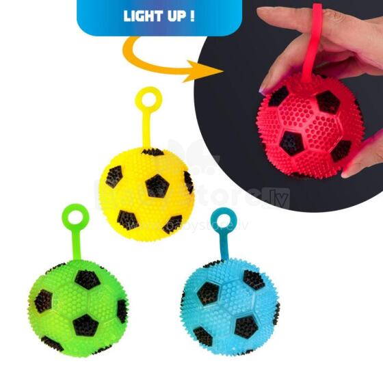 Take Action - Sõrmepall valgusega - Jalgpallipall (6.2 cm) (1 tk., 4 dizainai)