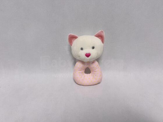 AXIOM 9427 Rattle Teddy bear pink kple dzi ƒe ŋɔti 18 cm