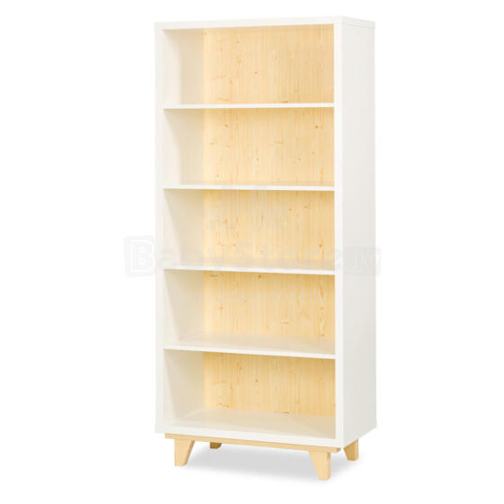 Klups Lydia Art.233113 Pine/White   shelf pine-fu