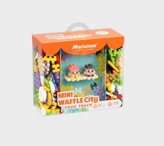 MARIOINEX 904244 Waffle mini blocks - Nuɖuɖu Lɔri 148 pcs.