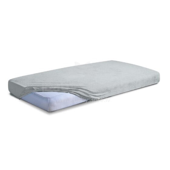 MATEX FROTTE PREMIUM fitted sheet 60x120 [TB0025_42] ash