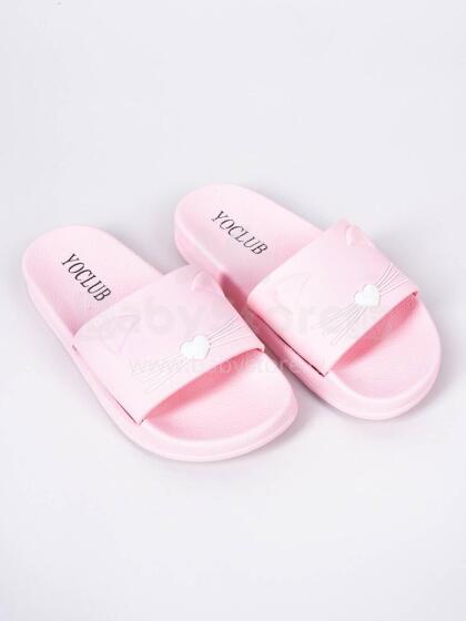 SCORPIO OKL-0061 Girls' flip-flops light pink with a cat size 31