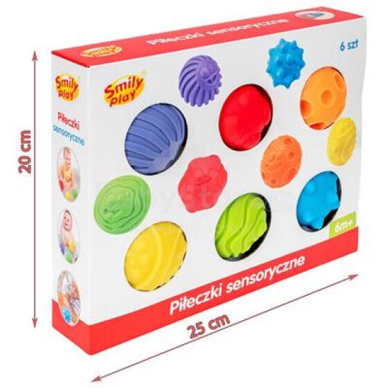 SMILY PLAY 84508 Sensory balls 6 pcs.