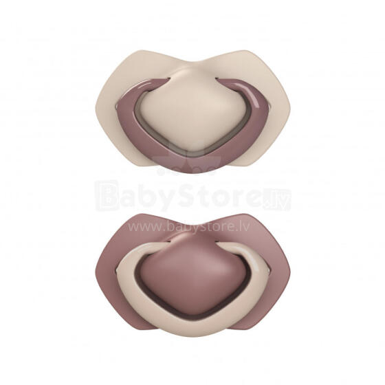 CANPOL 22/656 Fafa silicone symmetrical pacifier ɣleti 6-18 Amadede Dzadzɛ pink