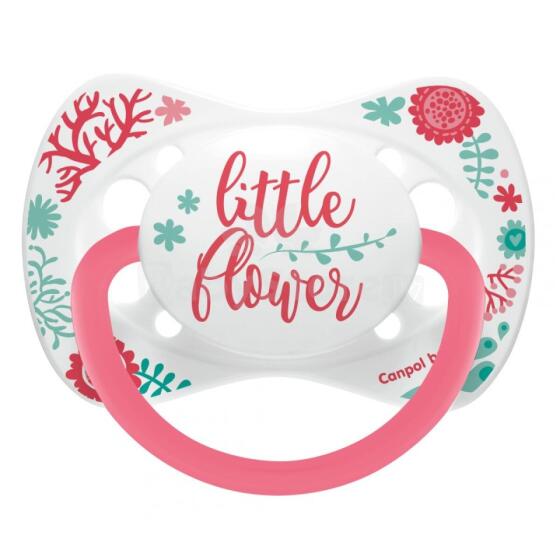CANPOL 23/289 Fafa silicone symmetrical pacifier 6-18m GBE me koral