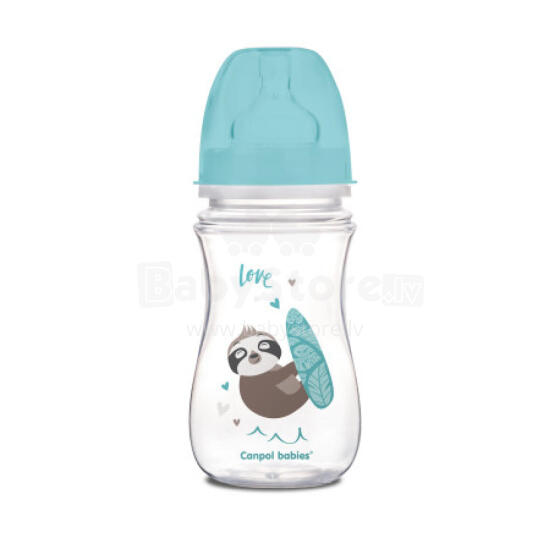 CANPOL 35/221 EasyStart Exotic keke anti-colic aŋetu 240ml blɔ
