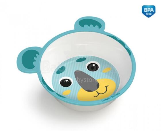 CANPOL 4/520 Melamine anti-slip agba si me towo le Hello Little green