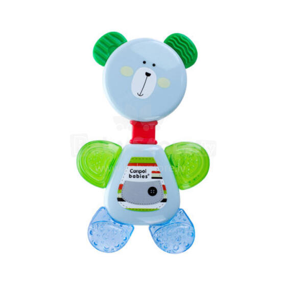CANPOL 56/139 Rattle kple tsi teether Teddy bear blɔ