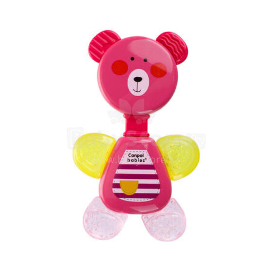 CANPOL 56/139 Rattle kple tsi teether Teddy bear pink