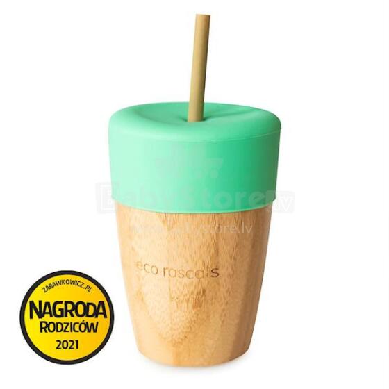 ECORASCALS Bambu kplu si ƒe ŋutete nye 240 ml eye silicone ƒe nutsyɔnu, amadede dzẽ