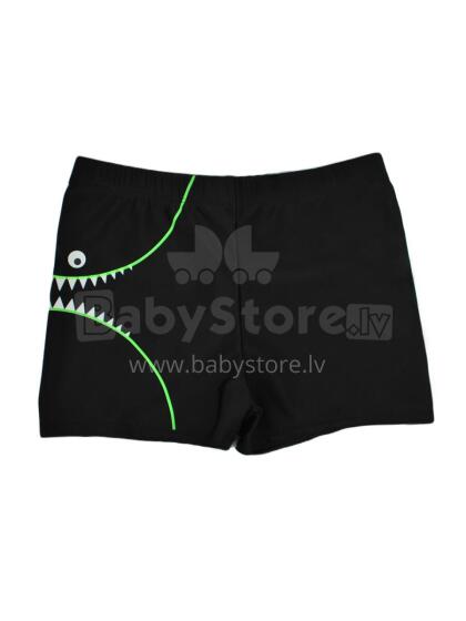 NOVITI KC003-B-01 Black swim trunks with shark 92-98