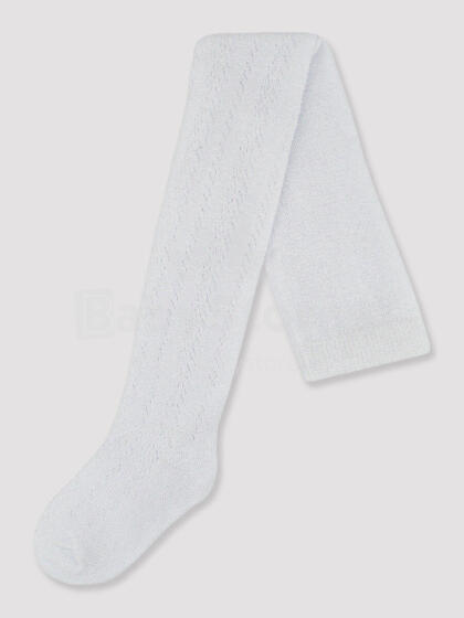 NOVITI RB008-G-01 Cotton openwork tights white 80/86