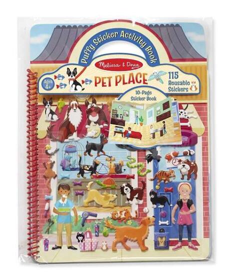 Melissa&Doug Pets Place Art.19429 Broneeri kleebistega