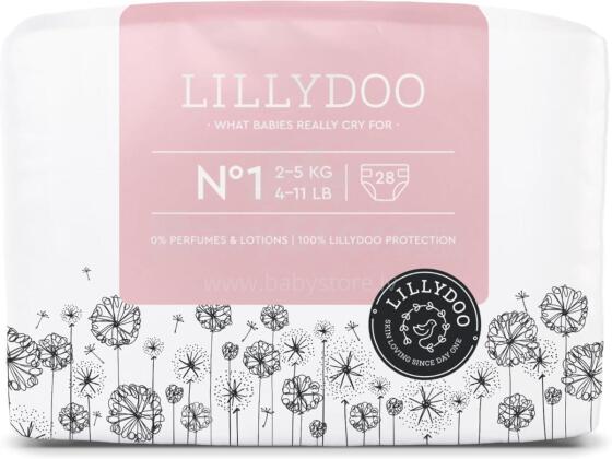 Lillydoo Sensitive Cotton Soft Nappies Art.236293  Ökoloogilised aluspükste mähkmed