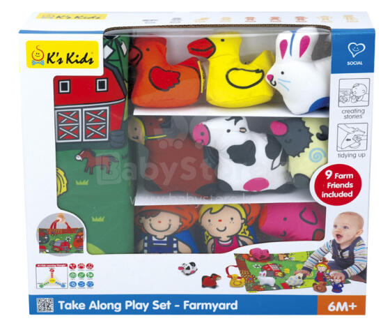 K’s KIDS Mazuļu rotaļu paklājiņš Lauku sēta