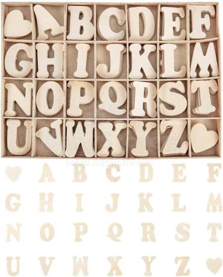 Wooden Letters A-Z  Art.23676 Puidust täht, 1 tk.