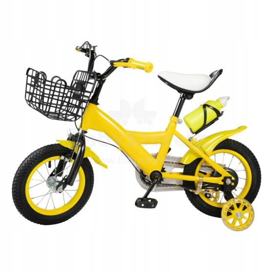 Kids Bike Wheels Collas 12' Yellow Art.238297  Laste kaherattaline jalgratas lisaratastega