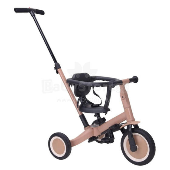 Little Dutch Pushbar Tricycle 4 in 1 Lio Art.T6080.MACCHIATO Laste kolmerattaline käepidemega