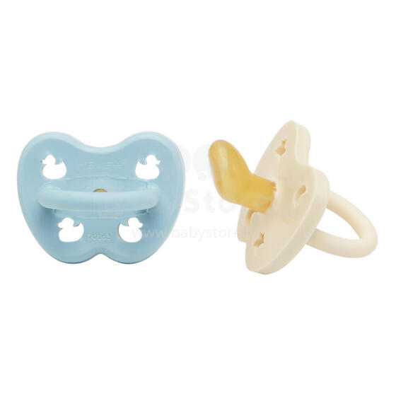 Hevea Stars Moon  Art.239417 Milky White/Baby Blue Natural Rubber Pacifier