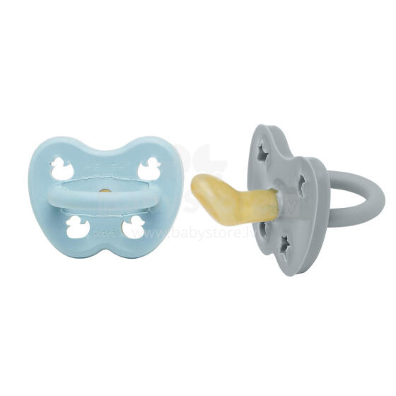 Hevea Natural Rubber Pacifier Anatomical Art.239441 Maya/Thunder Grey  Natural Rubber Pacifier