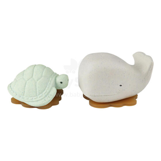 Hevea Set Rubber Bathing Toy Art.345031 Frosty White/Sage
