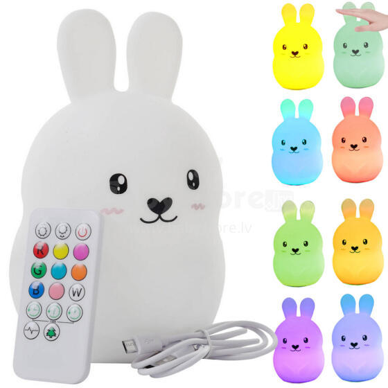 Kids Severno  Projector Rabbit Art.239838Children's night light led rabbit touch rgb remote control