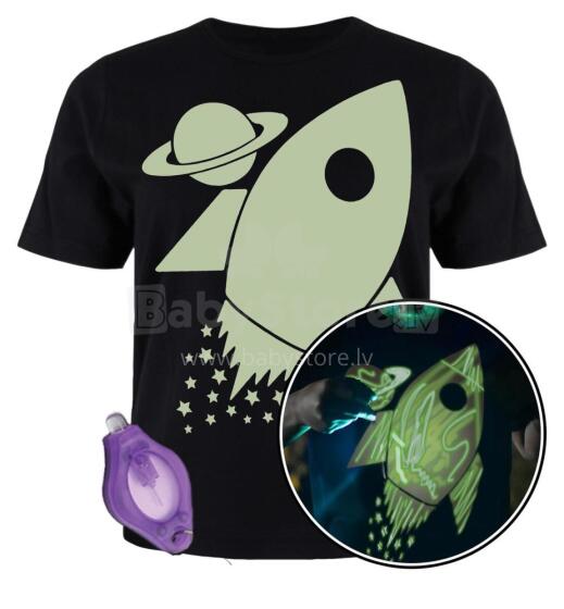 Splat Planet T-Shirt Space Art.SPG0031 pimedas helendav T-särk, Lliblikas