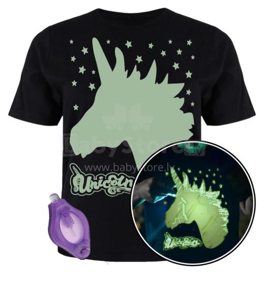 Splat Planet T-Shirt Unicorn Art.SPG0011  pimedas helendav T-särk, Lliblikas