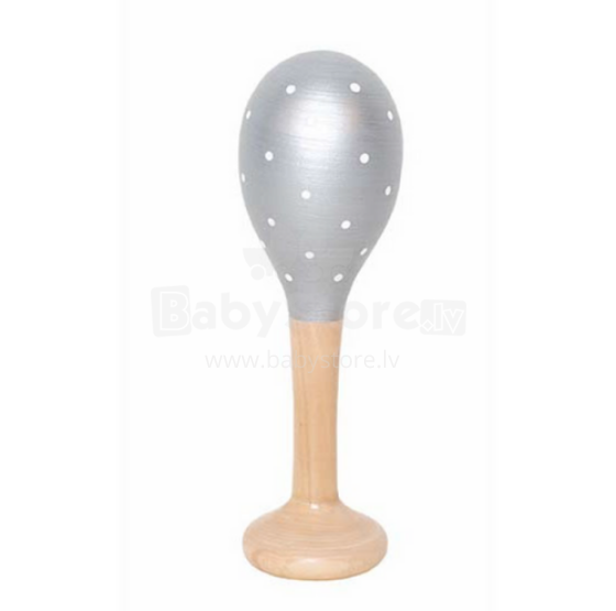 JaBaDaBaDo  Maraccas Art.M14095 Silver Puidust marakast