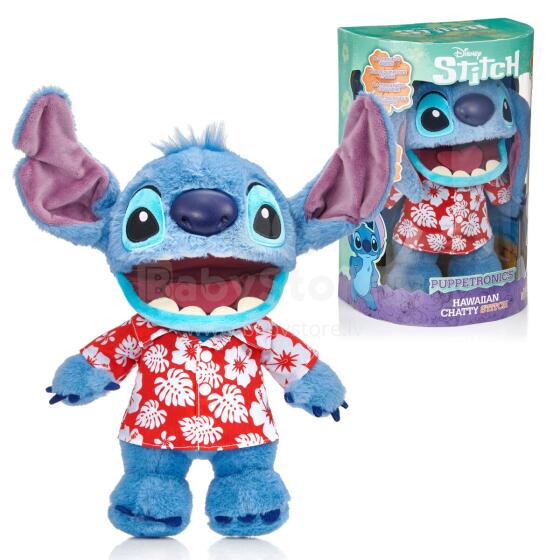 STITCH Real FX Interaktīvā lelle – Pļāpīgais Stičs Havajiešu stilā
