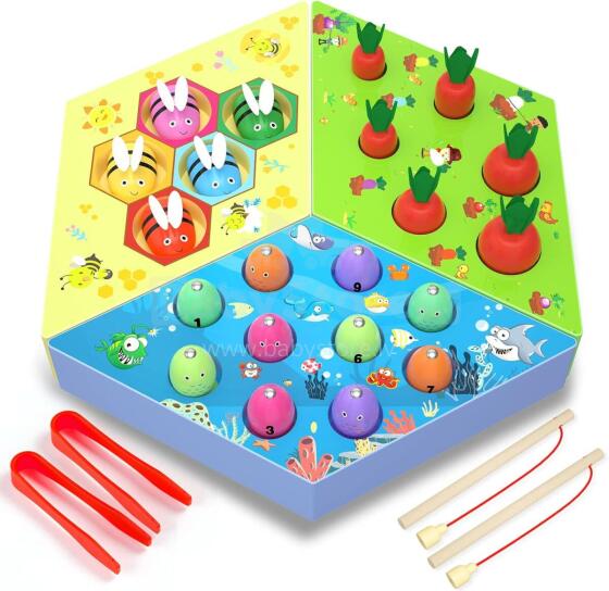 Uping Magnetic Fishing Game Art.241408 Montessori puidust pusle